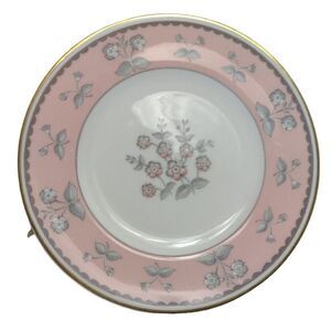 Vintage Set of 4 Wedgwood PIMPERNEL PINK Bone China Bread & Butter Plates W3652